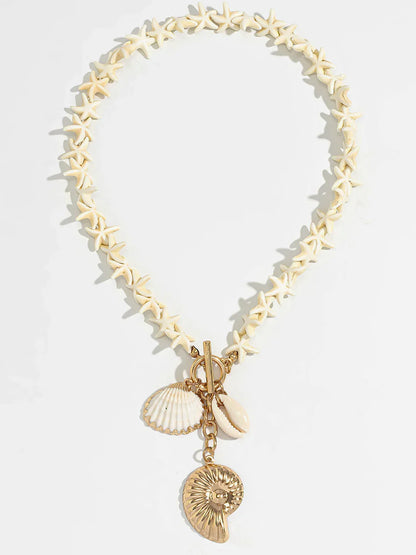 Bohemian Style Pendant Beaded Necklace