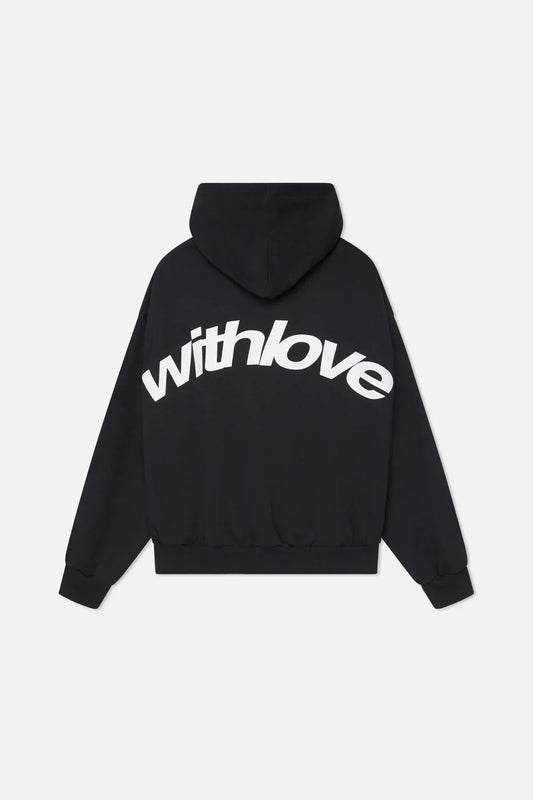 The viral "WITH LOVE" Hoodie BLACK