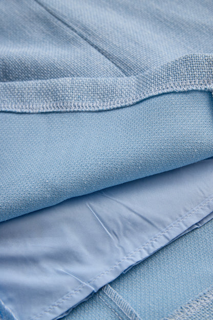 Sophisticated Sky Blue Blazer Dress