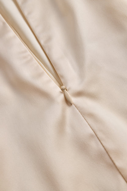 Stylish Satin Halter-Neck Mini Dress