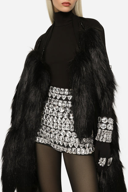 Isadora Diamante embellished Micro Shorts