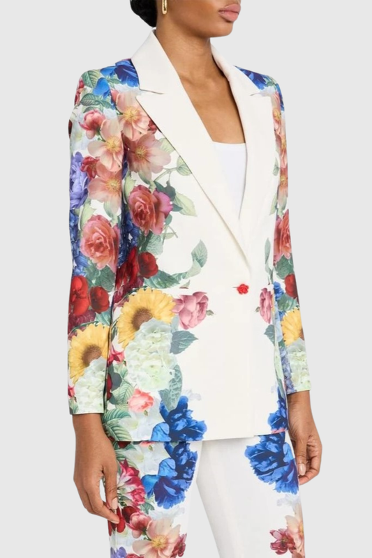 Jase Floral Print Blazer & Trousers Set