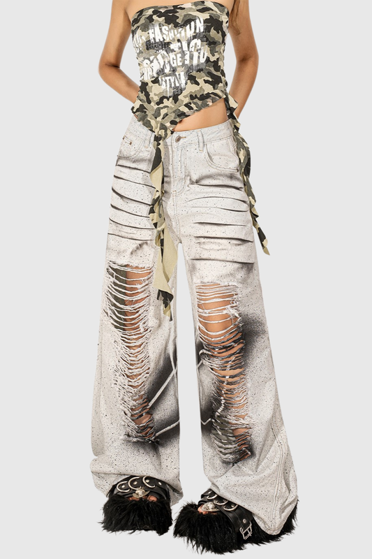 Jayden Tie Dye Ripped Jeans