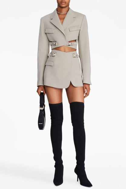 Jayla Mini Skirt - Grey