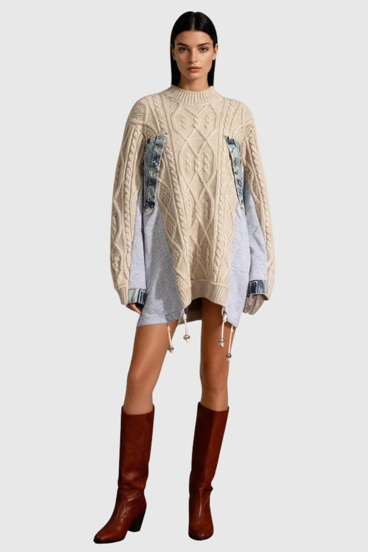Jaylen Deconstruct Knit Sweater
