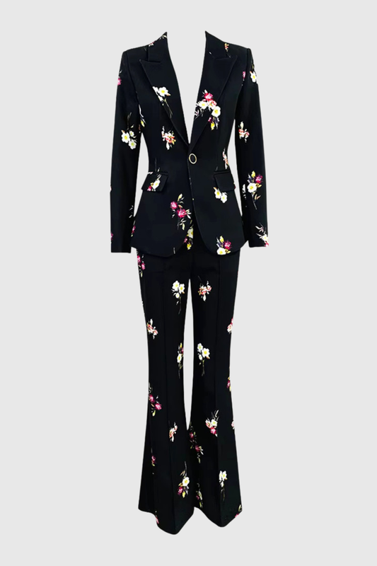Josue Floral Print Blazer & Pants Set