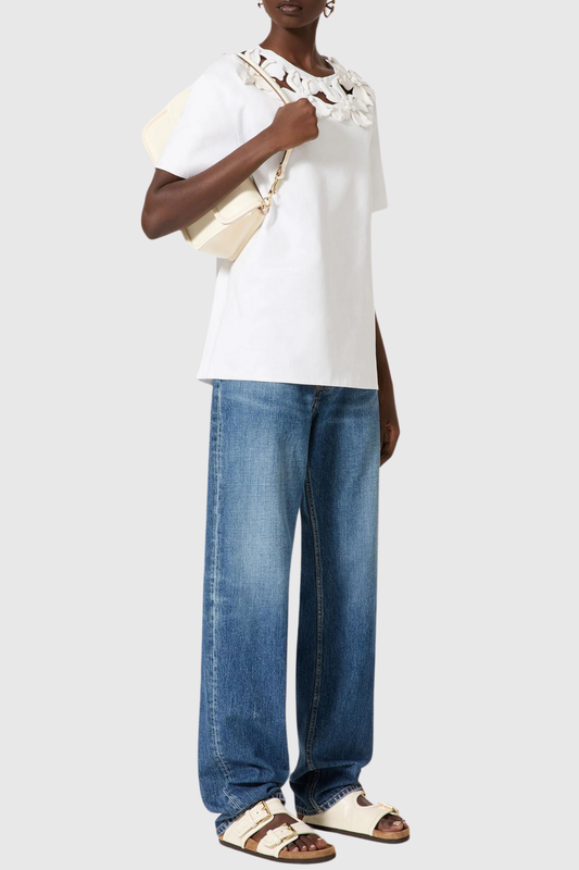 Juliete Floral Hollow T-shirt