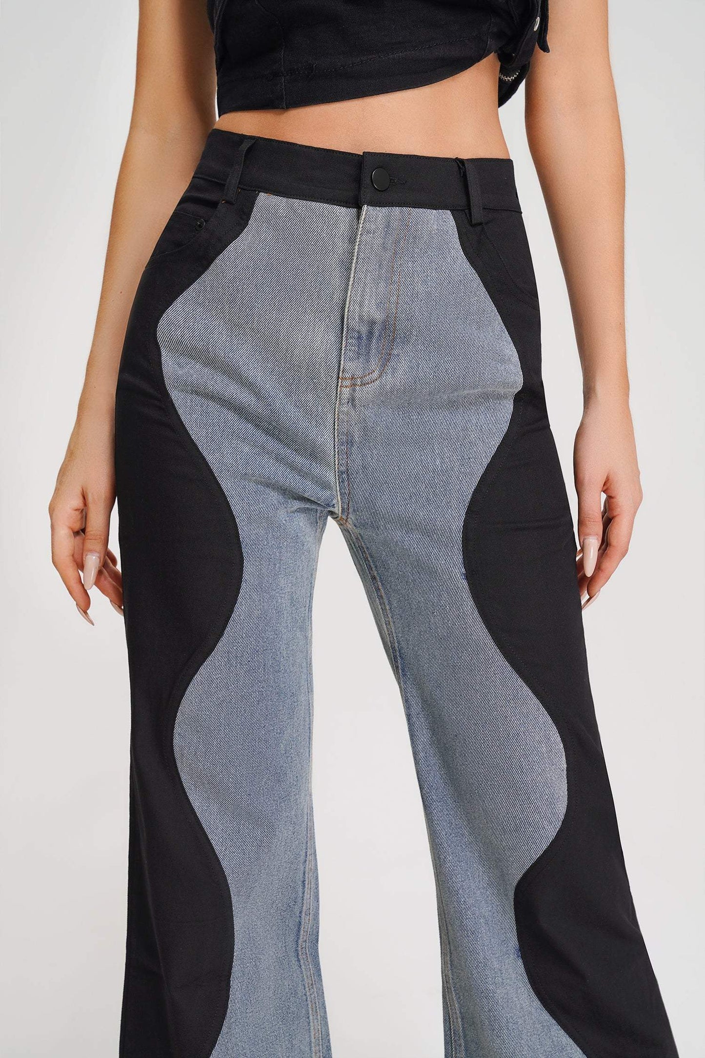 Kate Wave Spliced Jeans