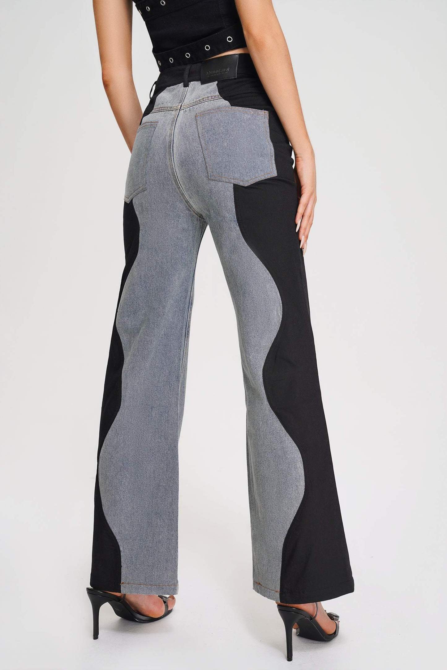 Kate Wave Spliced Jeans