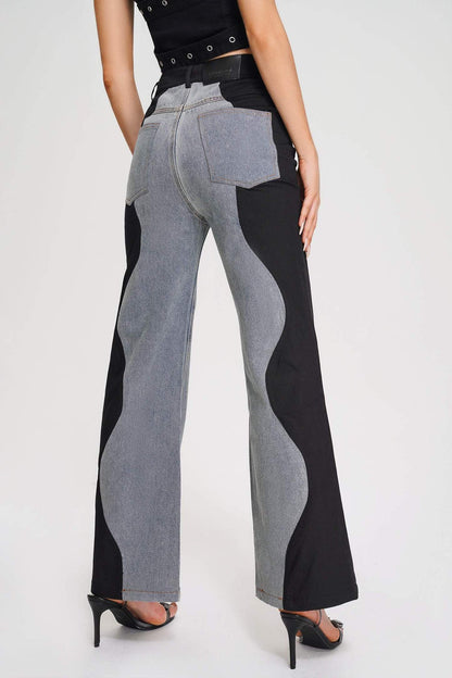 Kate Wave Spliced Jeans