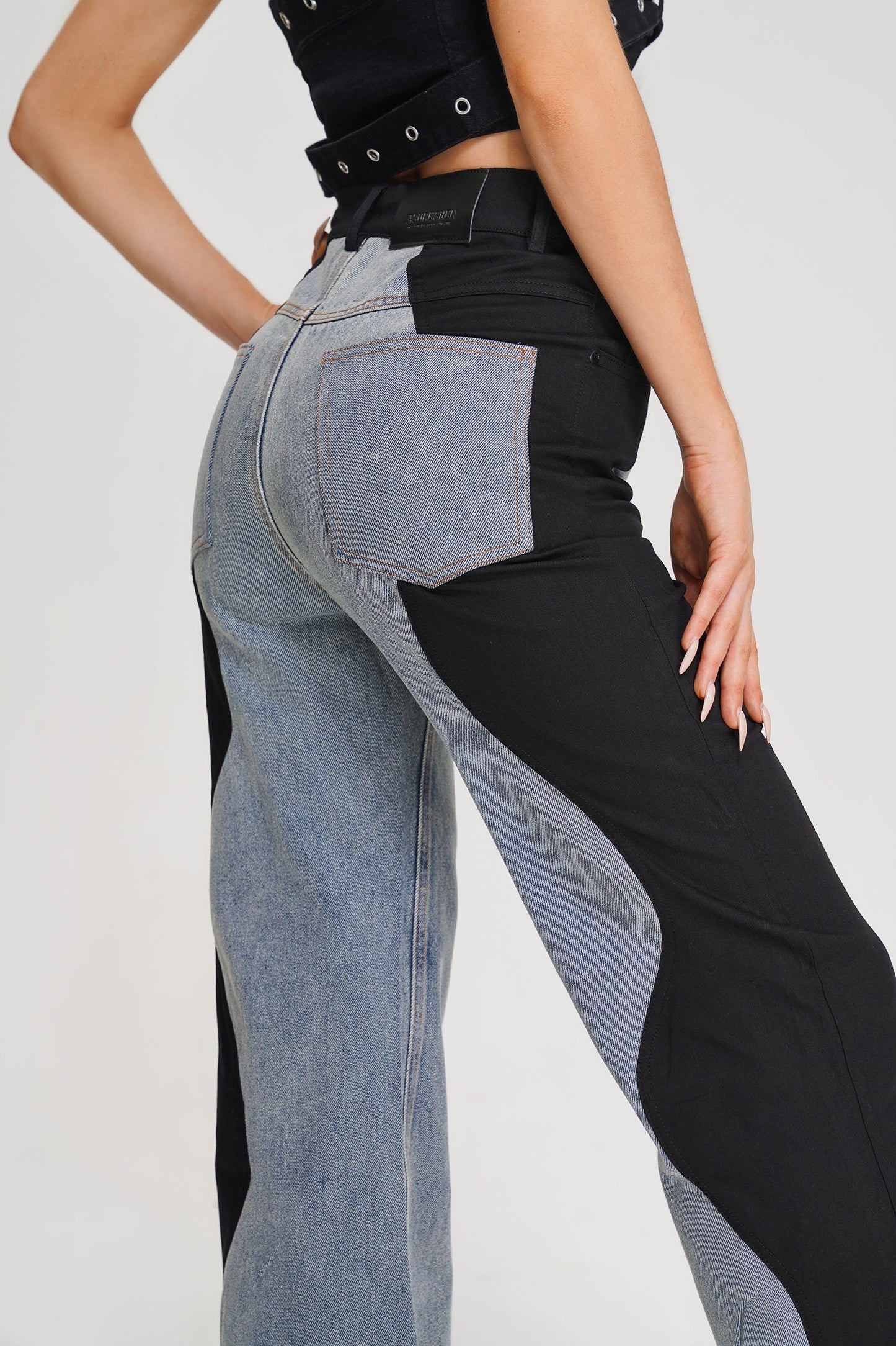 Kate Wave Spliced Jeans