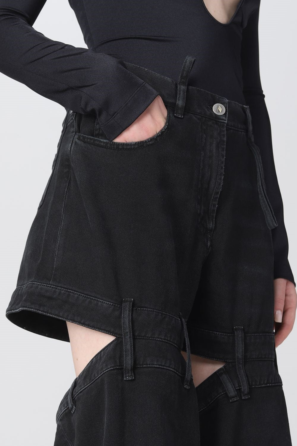 Kendra Cutout Jeans - Black