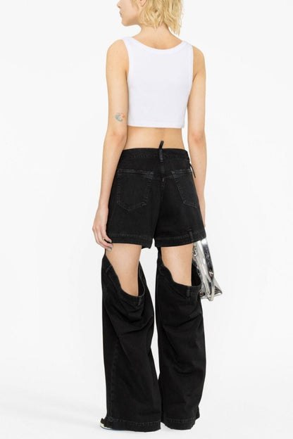 Kendra Cutout Jeans - Black