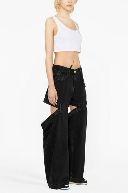 Kendra Cutout Jeans - Black