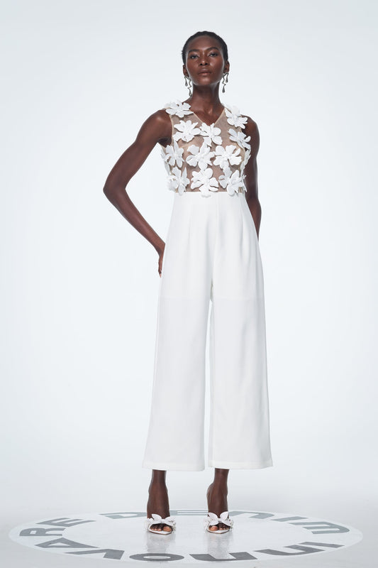 Kira Flower Cutout Jumpsuit