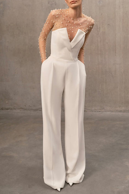 Latini Pearl Two Piece Strapless Jumpsuit