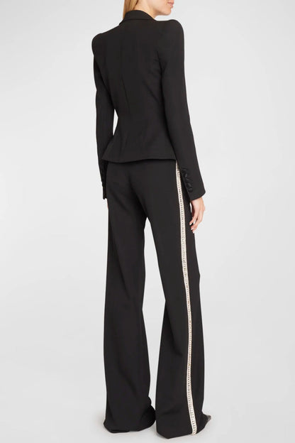 Leanna Diamante Embroidered Blazer