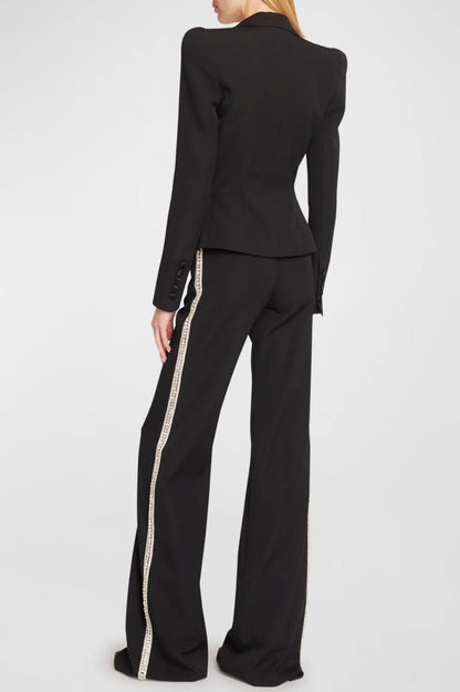 Leanna Diamante Embroidered Blazer