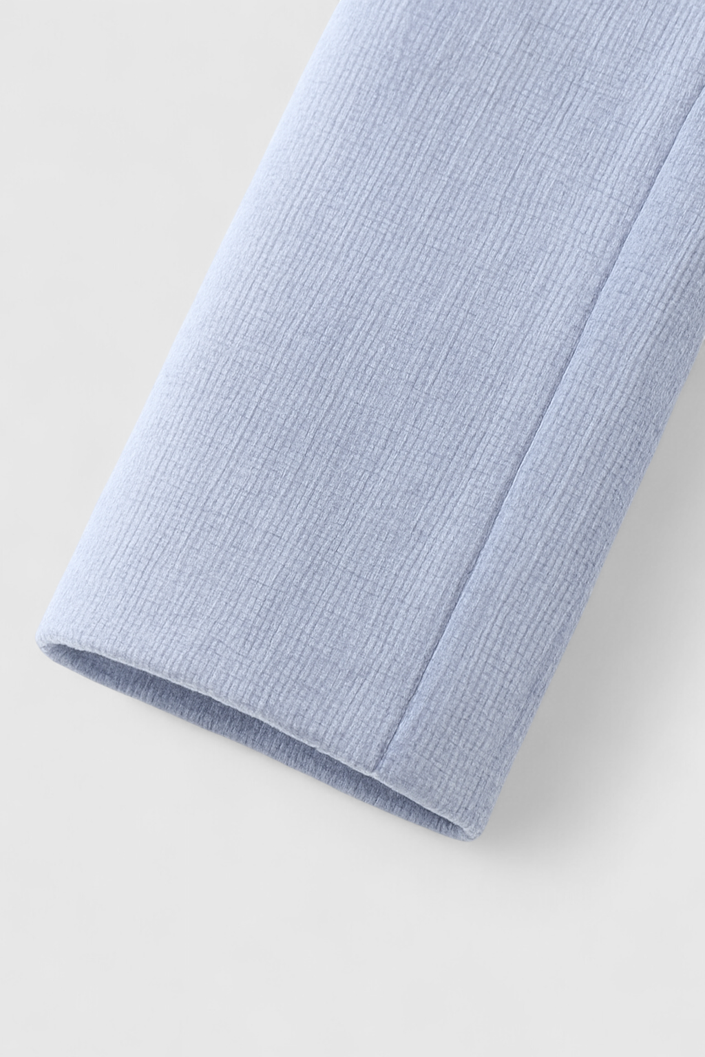 Textured Pocket Jacket | Round Neck, Gold-Tone Button Detail