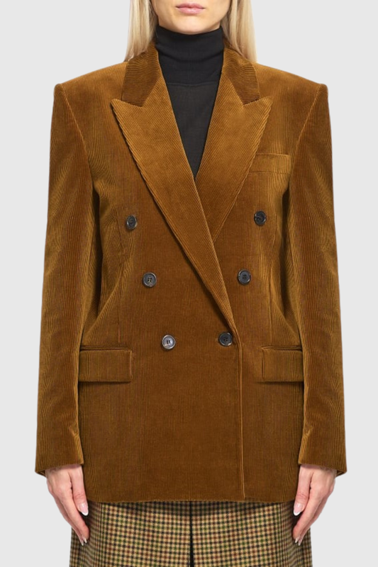 Lorele Corduroy Double Breasted Blazer