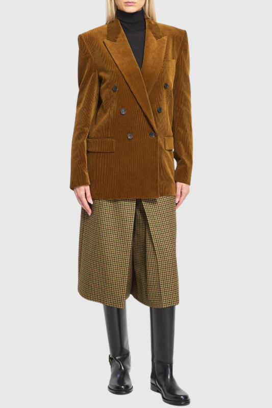 Lorele Corduroy Double Breasted Blazer