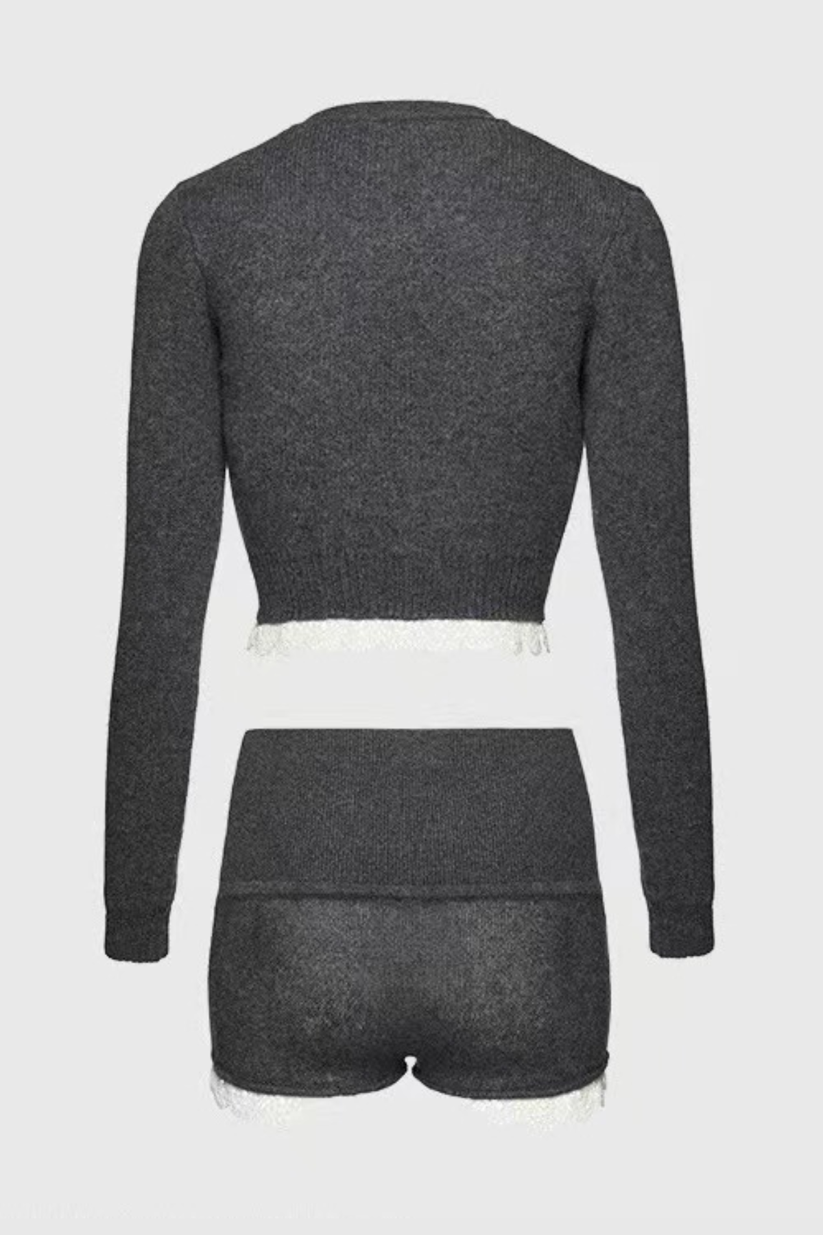 Magni Lace-trim Cardigan & Shorts Set