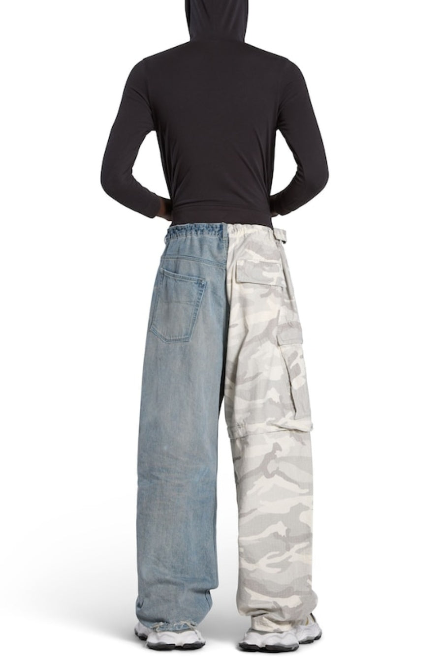 Mavis Camouflage Patchwork Cargo Jeans