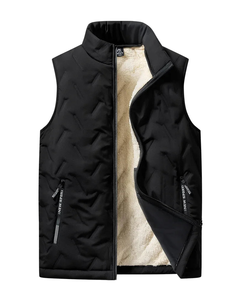 Men's Fleece-Lined Vest | Insulated Quilted Gilet | MONTAVIEL Maison