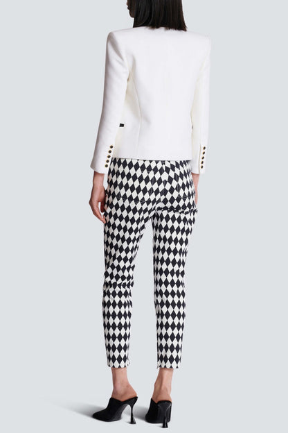 Milea Lapel Open-front Blazer