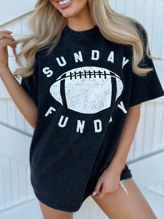 Mineral-Wash __unday Funday_ Graphic Tee