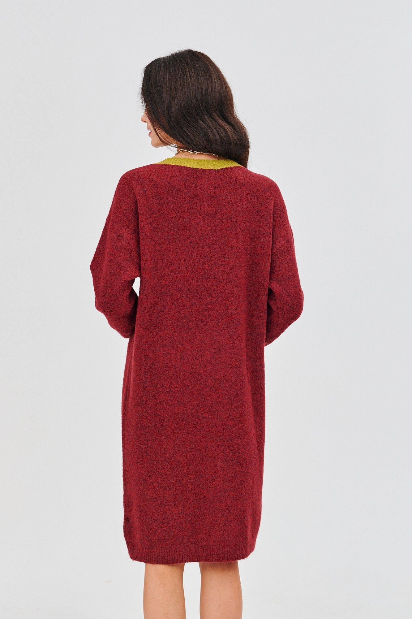 Knit Sweater Dress | Relaxed Fit | Soft Mid-Length Design