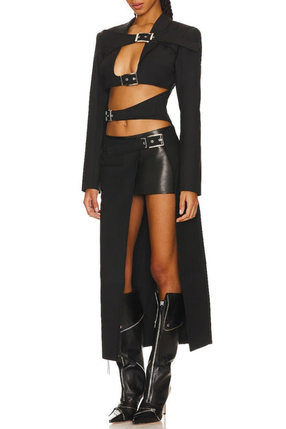 Nevaeh Cutout Buckle Trench