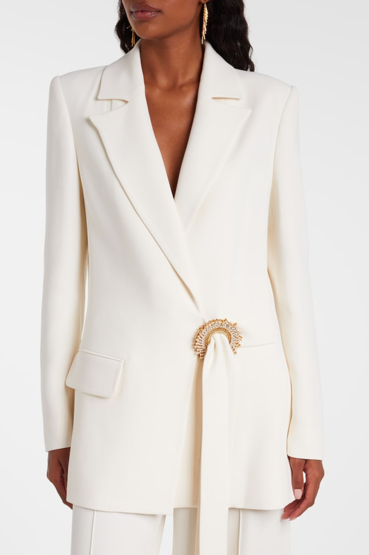 Nisana Crystal Embellished Blazer & Pants Set