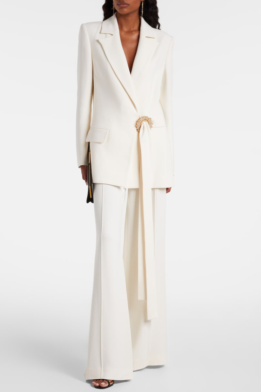 Nisana Crystal Embellished Blazer & Pants Set