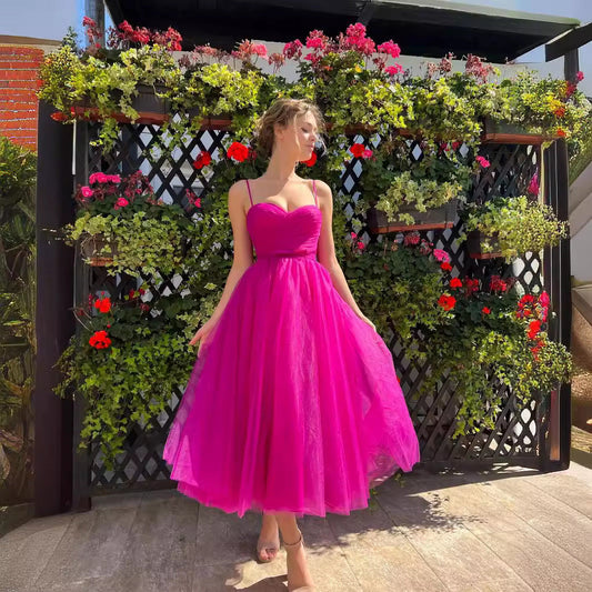 Plus Size Strap Solid Color Dress Midi Dress