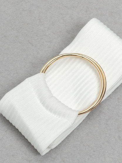 Black & White Colorblock Split Front Dress