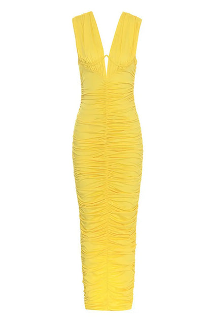 Stylish Sleeveless Ruched Dress