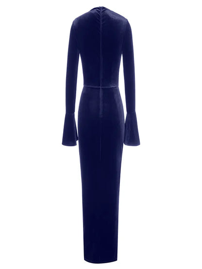 Asymmetric Neckline Fitted Dress