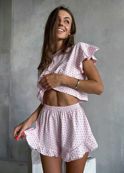 Sweet Dreams - Ruffled Lounge Set