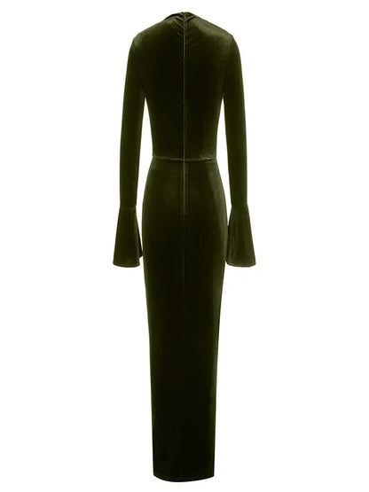 Asymmetric Neckline Fitted Dress