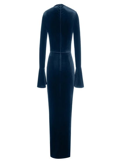 Asymmetric Neckline Fitted Dress