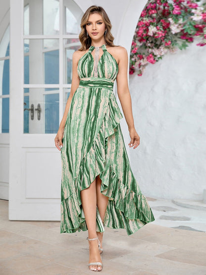 Sexy V-Neck Hollow Backless Dress