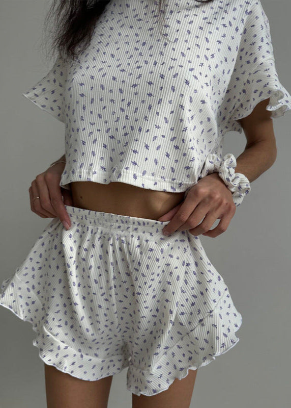 Lavender Bliss - Ruffled Lounge Set