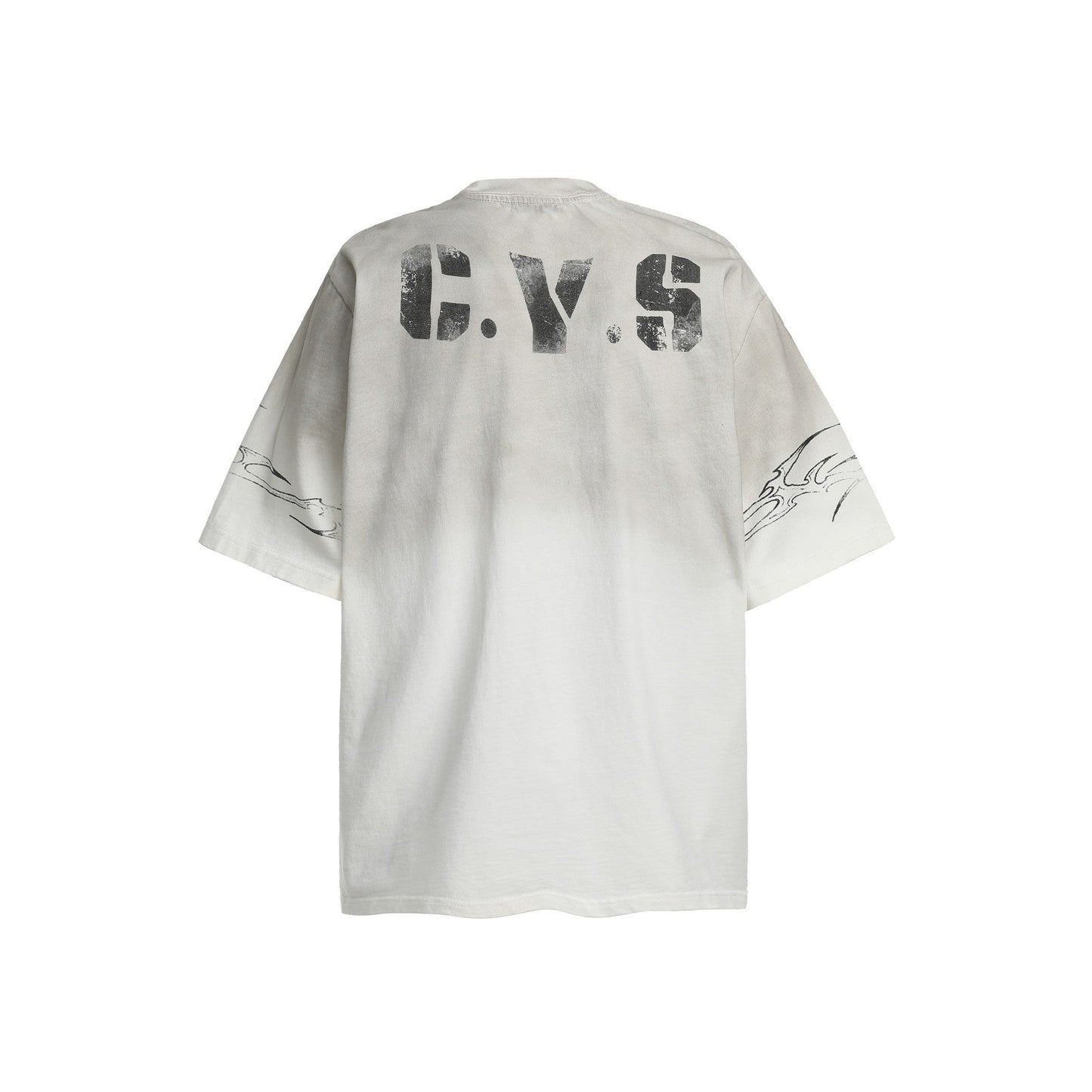 Street Mottled Print t-Shirt Hip-Hop Top