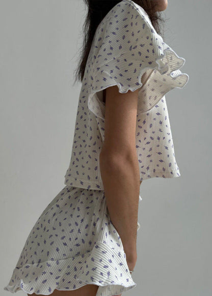 Lavender Bliss - Ruffled Lounge Set