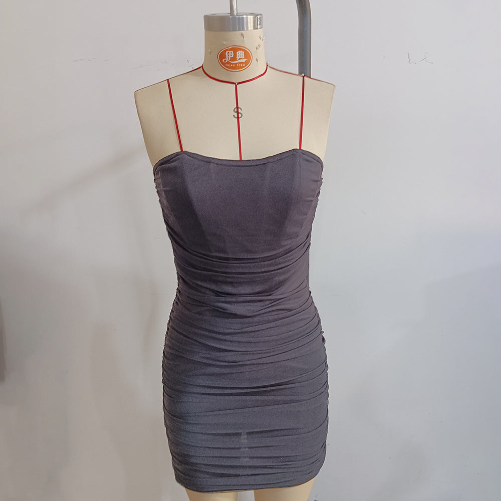 Tube Top Boning Corset Hip Dress