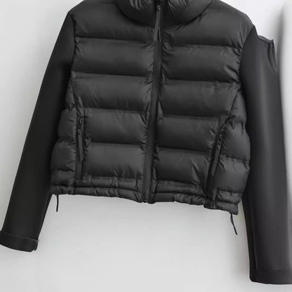 Short Puffer Jacket | Zip Closure | Cropped Fit