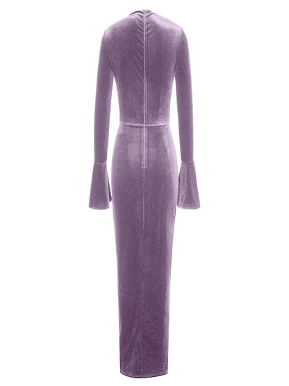 Asymmetric Neckline Fitted Dress