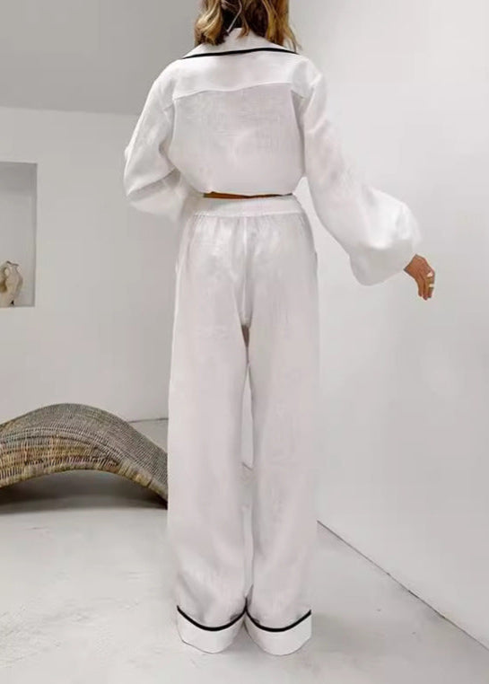 Noa - Contrast Piped Lounge Set