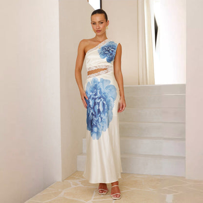 Sleeveless Dress Slim Fit Tube Top Strappy Midi Dress